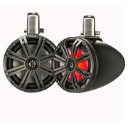 KICKER KMTC8 8" LED Coaxial Tower System - Black w/Charcoal Grille KICKER