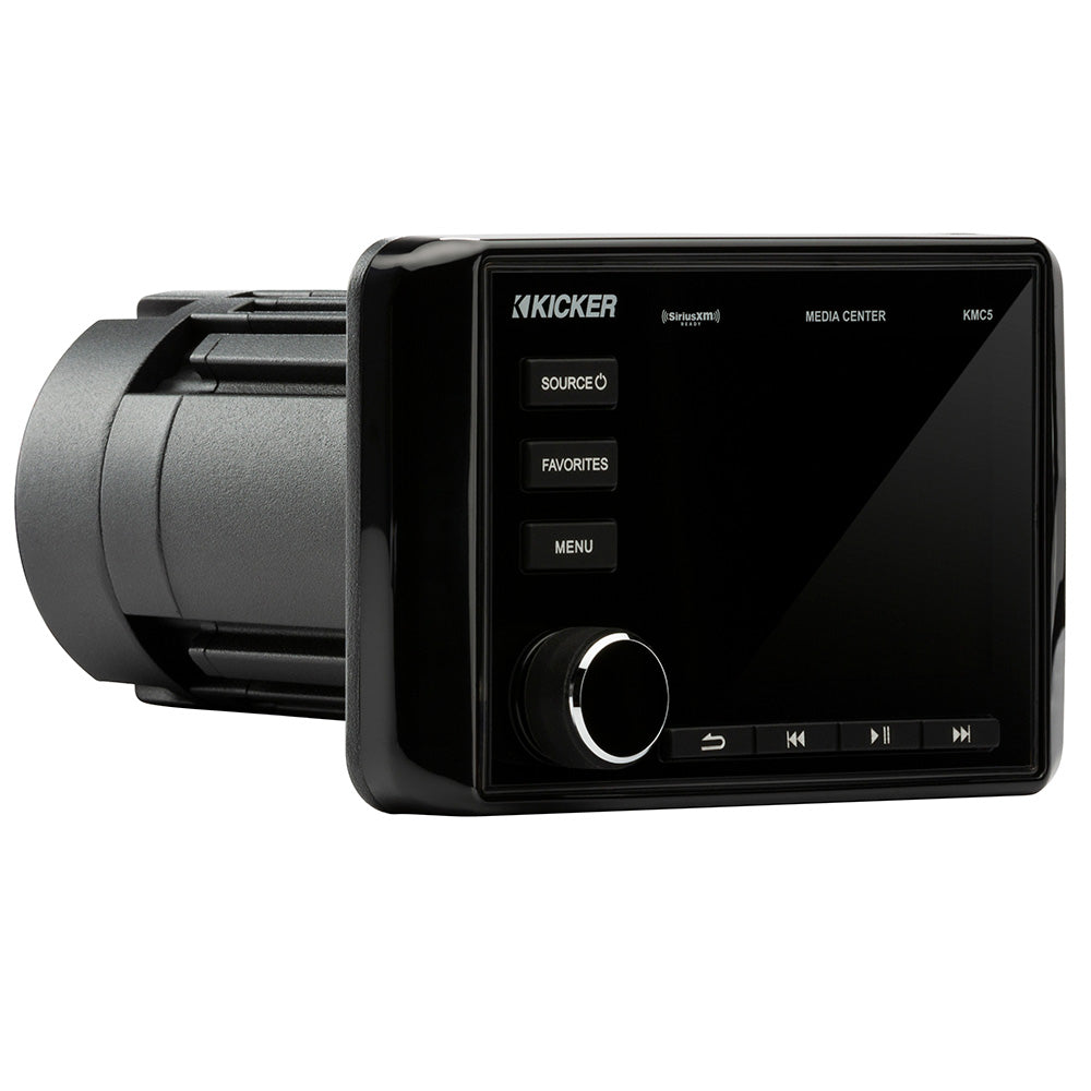 KICKER KMC5 Weather-Resistant Gauge-Style Media Center w/Bluetooth KICKER