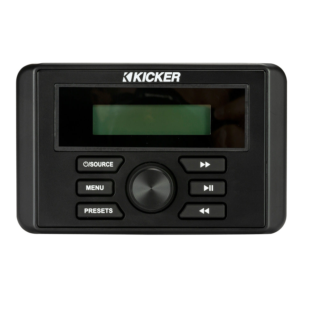 KICKER KMC3 Weather-Resistant Gauge-Style Media Center w/Bluetooth KICKER