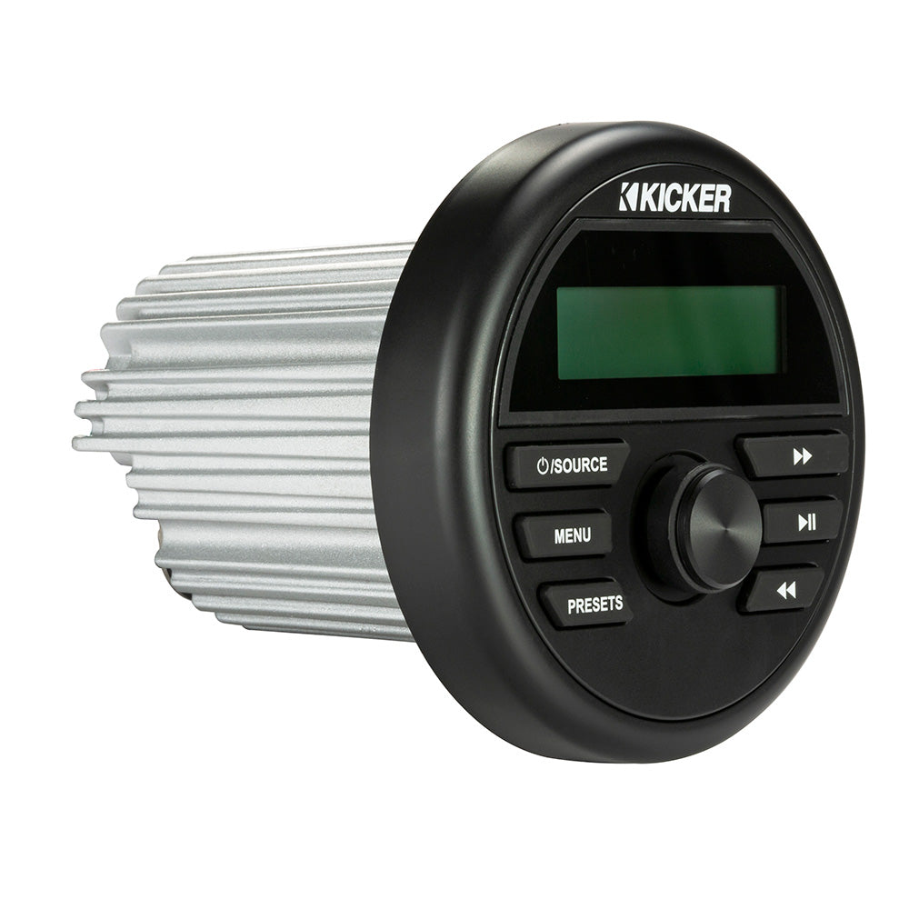 KICKER KMC2 Weather-Resistant Gauge-Style Media Center w/Bluetooth KICKER