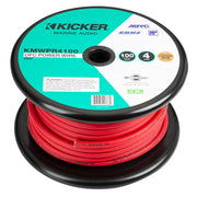 KICKER KMWPR4100 100' 4AWG Power Wire - Red KICKER