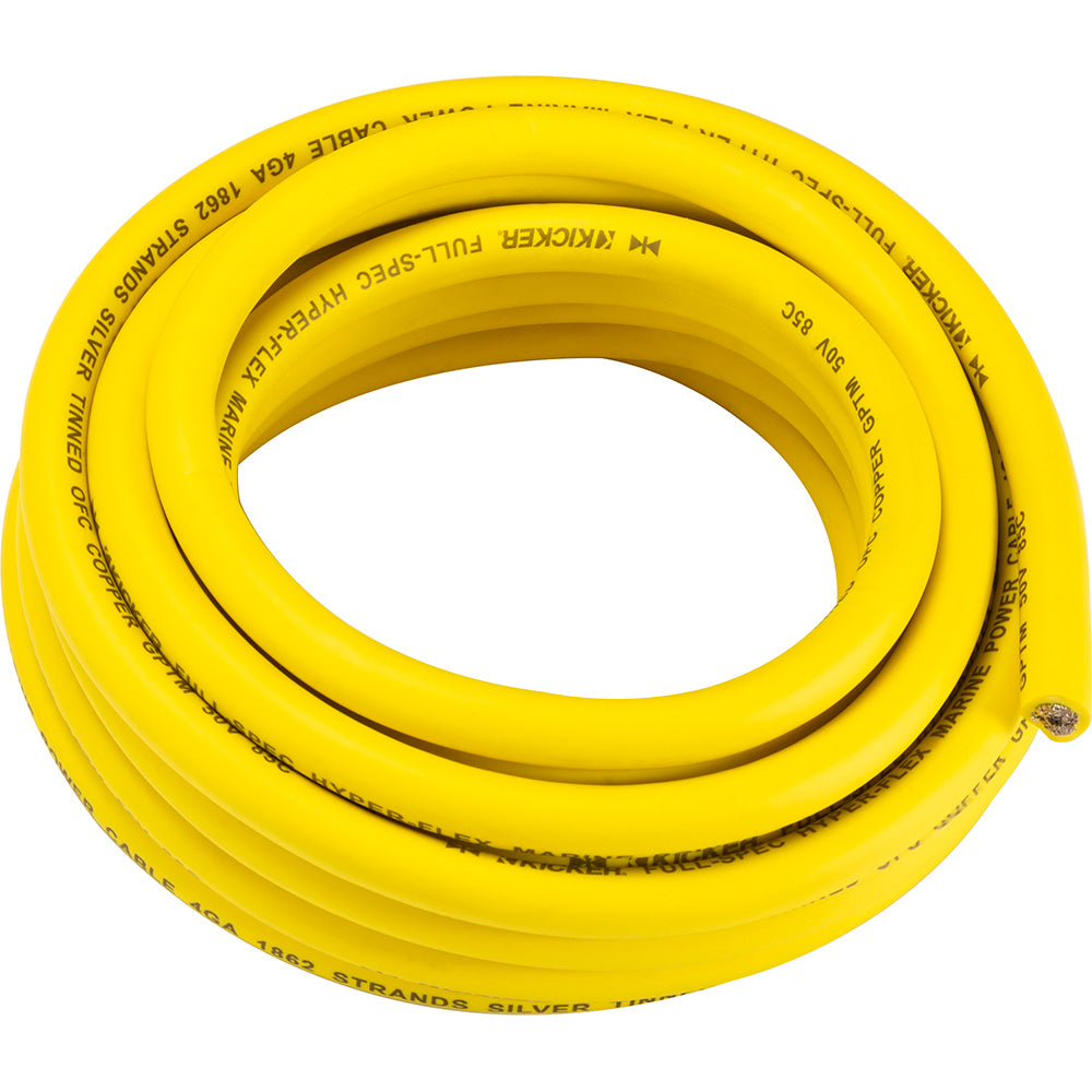 KICKER KMWPY420 20' 4AWG Power Wire - Yellow KICKER
