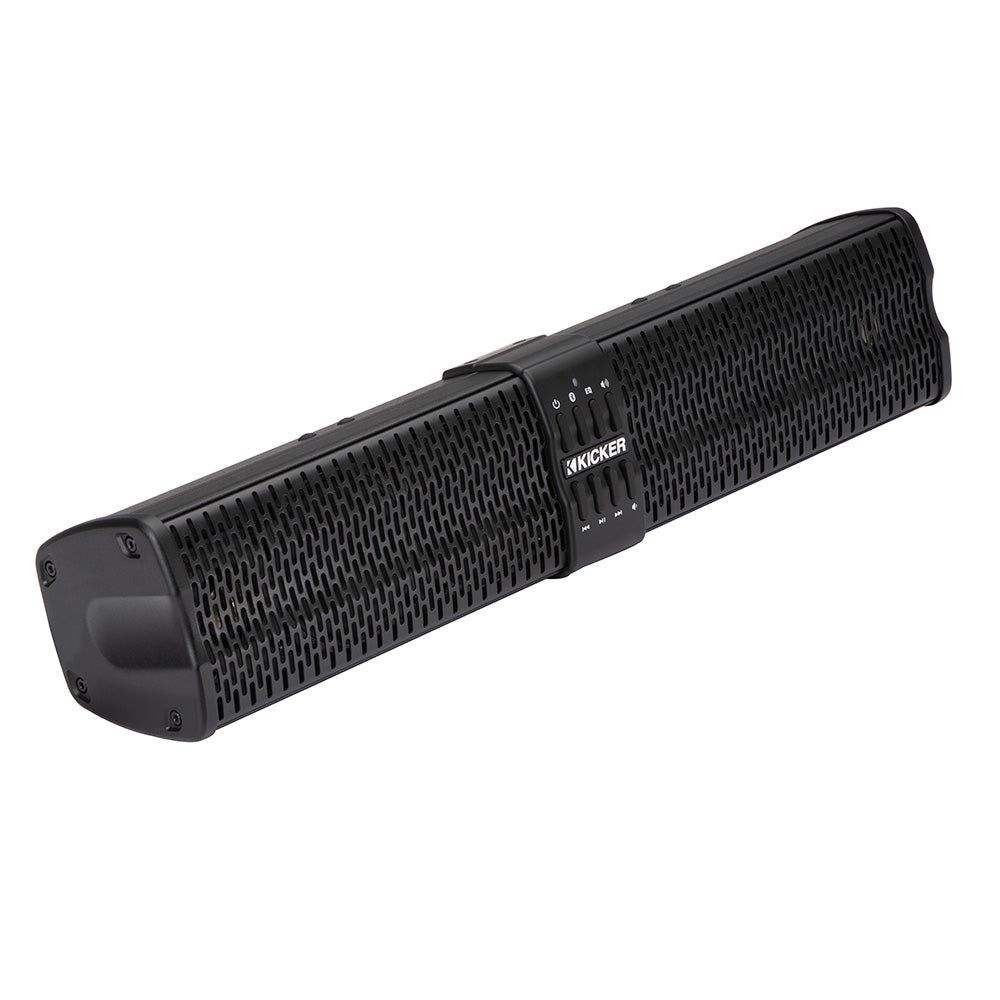 KICKER KPB1 20" Weather-Proof Enclosed Soundbar w/Bluetooth - Black KICKER