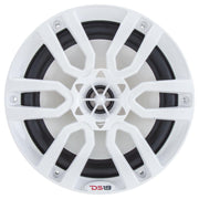 DS18 HYDRO 6.5" 2-Way Marine Speakers w/RGB LED Lights 300W - White DS18