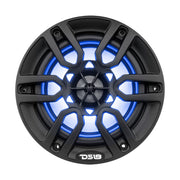 DS18 HYDRO 6.5" 2-Way Marine Speakers w/RBG LED Lights 300W - Matte Black DS18