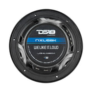 DS18 HYDRO 6.5" 2-Way Marine Speakers w/RBG LED Lights 300W - Matte Black DS18