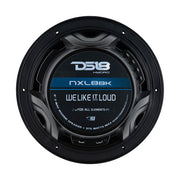 DS18 HYDRO 8" 2-Way Marine Speakers w/RGB LED Lights 375W - Matte Black DS18