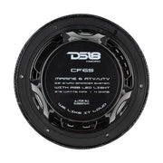 DS18 HYDRO 6.5" 2-Way Marine Speakers w/RGB LED Lights 375W - Black Carbon Fiber DS18