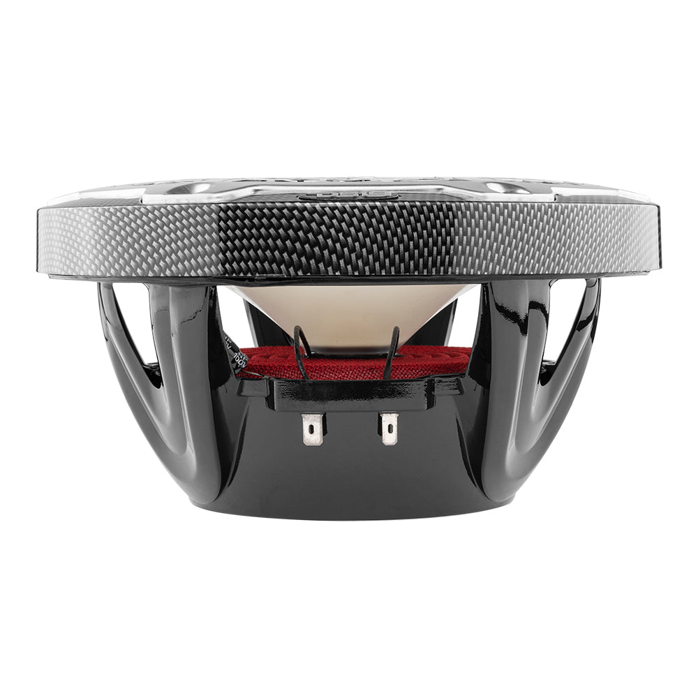 DS18 HYDRO 8" 2-Way Marine Speakers w/RGB LED Lights 450W - Black Carbon Fiber DS18