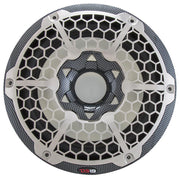 DS18 HYDRO 10" Subwoofer w/RGB Lights - 600W - Carbon Fiber DS18