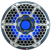 DS18 HYDRO 10" Subwoofer w/RGB Lights - 600W - Carbon Fiber DS18