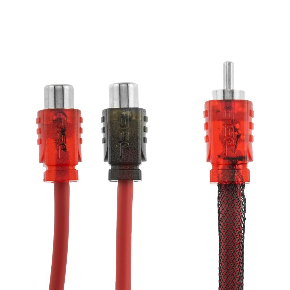 DS18 Advance Ultra Flex RCA Y Connector Cable - 2 Female to 1 Male DS18