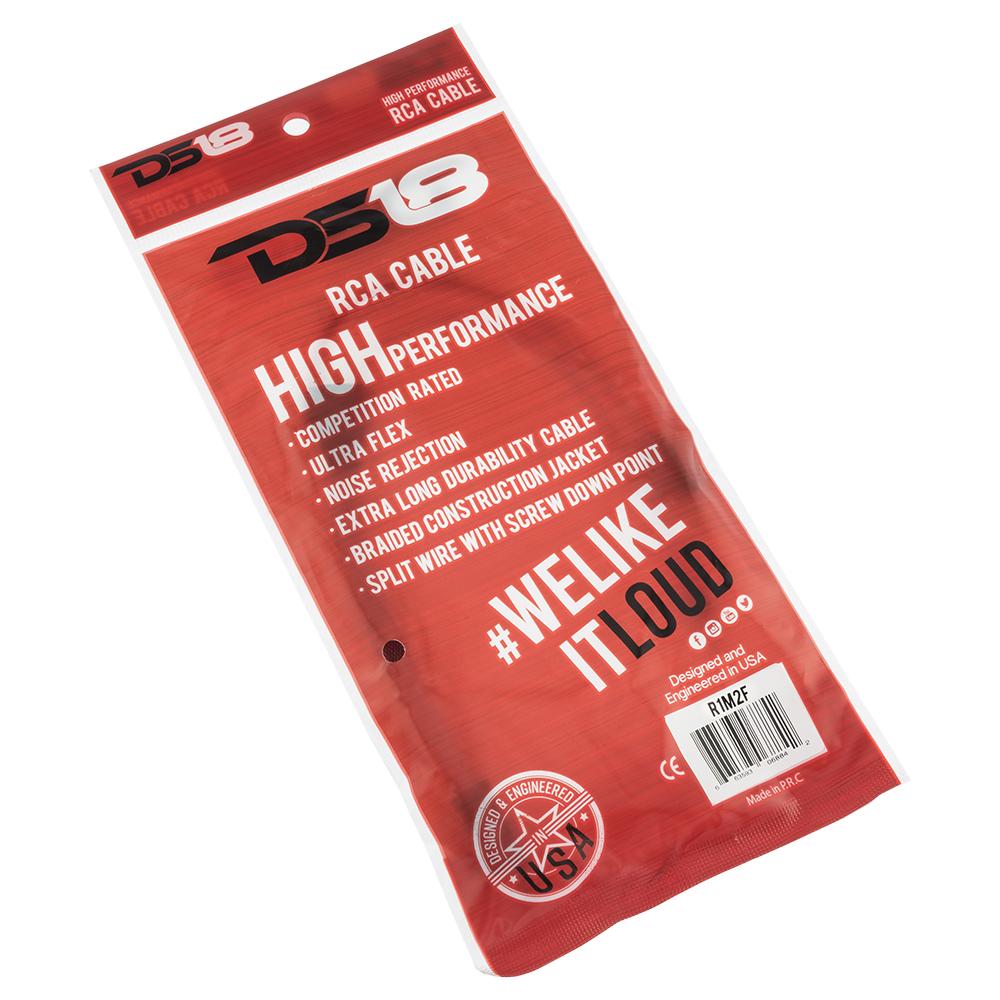 DS18 Advance Ultra Flex RCA Y Connector Cable - 2 Female to 1 Male DS18