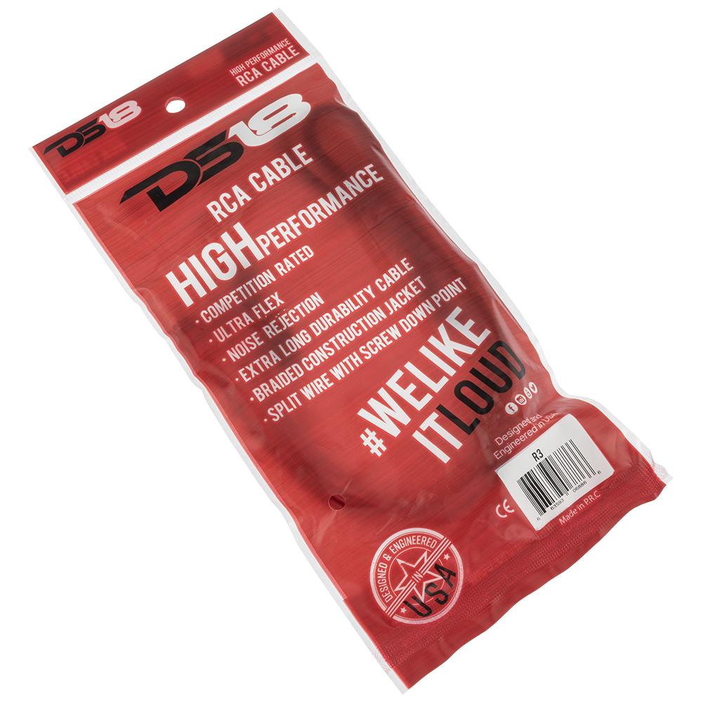 DS18 Advance Ultra Flex RCA Cable - 3' DS18