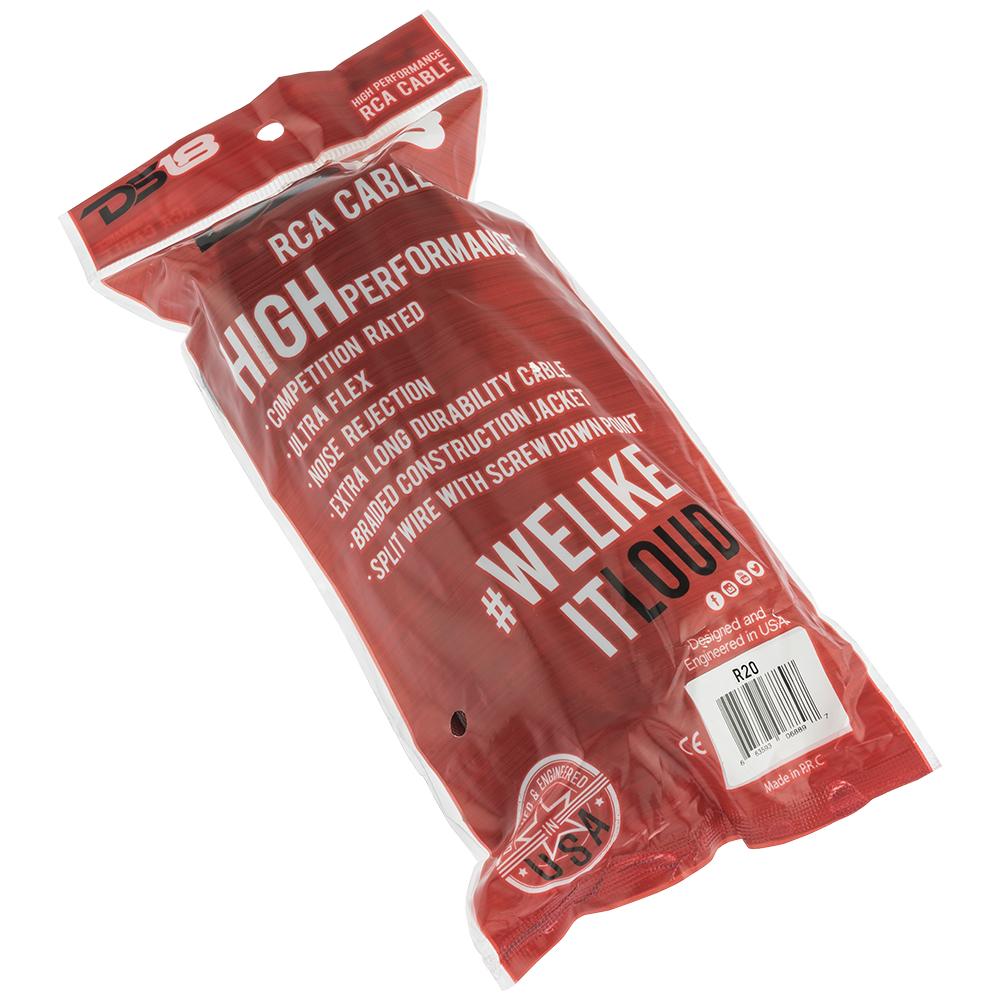 DS18 Advance Ultra Flex RCA Cable - 20' DS18