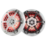 DS18 New Edition HYDRO 6.5" 2-Way Marine Speakers w/RGB LED Lighting 300W - White DS18