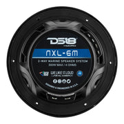 DS18 New Edition HYDRO 6.5" 2-Way Marine Speakers w/RGB LED Lighting 300W - Black DS18