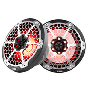 DS18 New Edition HYDRO 8" 2-Way Marine Speakers w/RGB LED Lighting 375W - Black DS18
