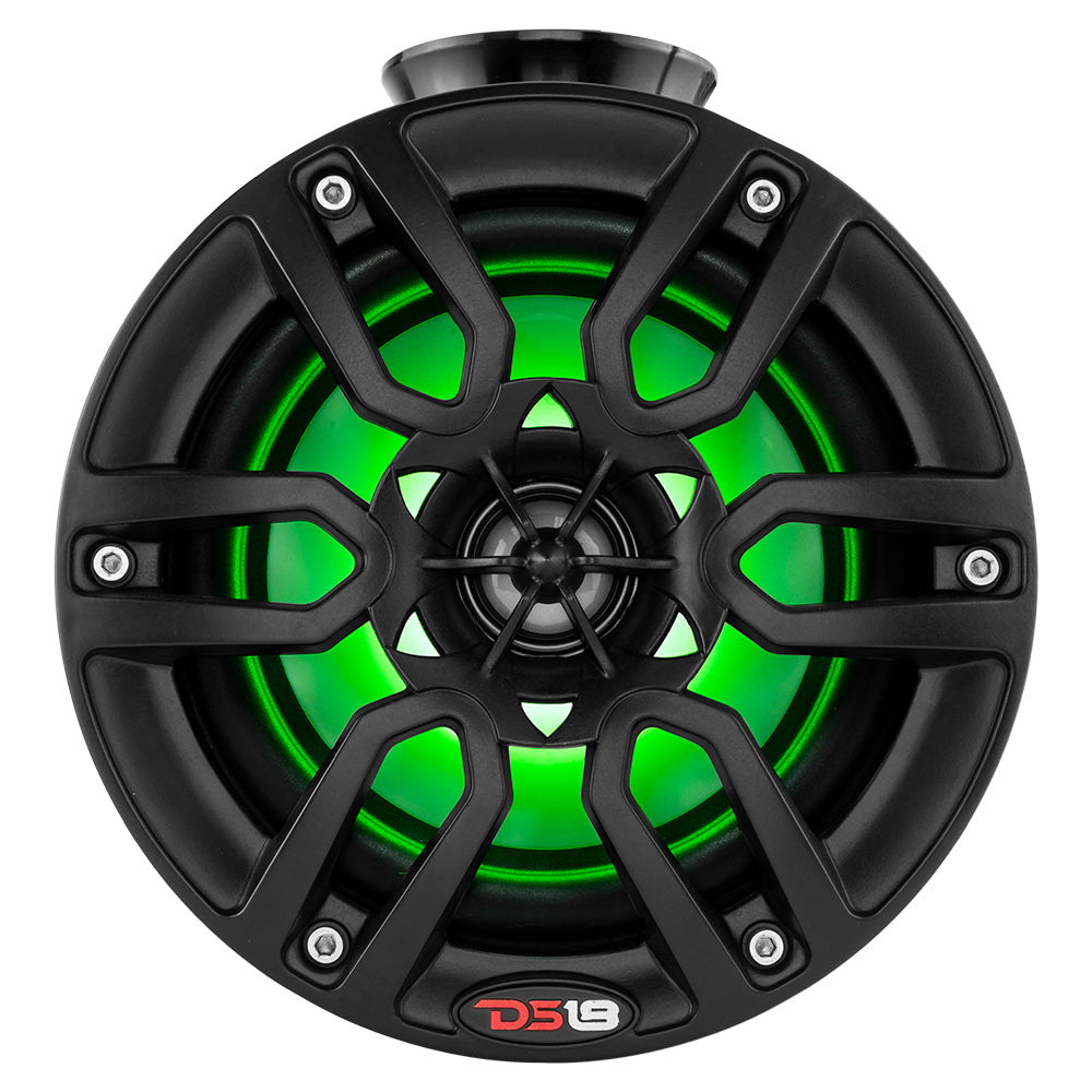 DS18 HYDRO 6.5" Compact Wakeboard Pod Tower w/RGB Light - 300W - Black DS18