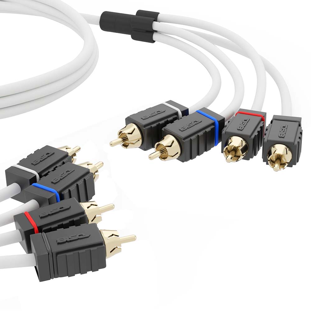 DS18 Marine Tinned OFC RCA Cable - 4 Channel - 25' DS18