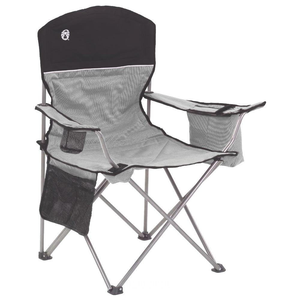 Coleman Cooler Quad Chair - Grey & Black Coleman