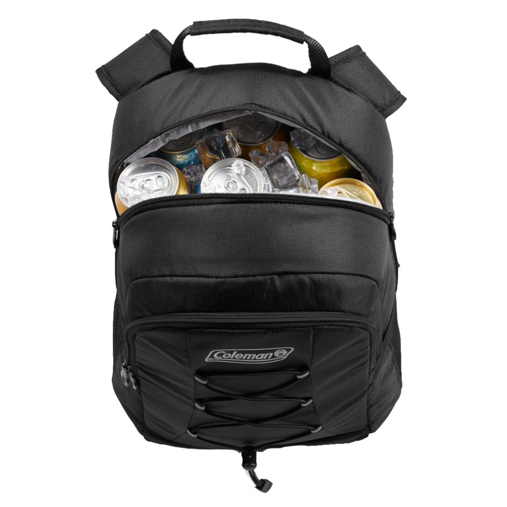 Coleman CHILLER™ 28-Can Soft-Sided Backpack Cooler - Black Coleman