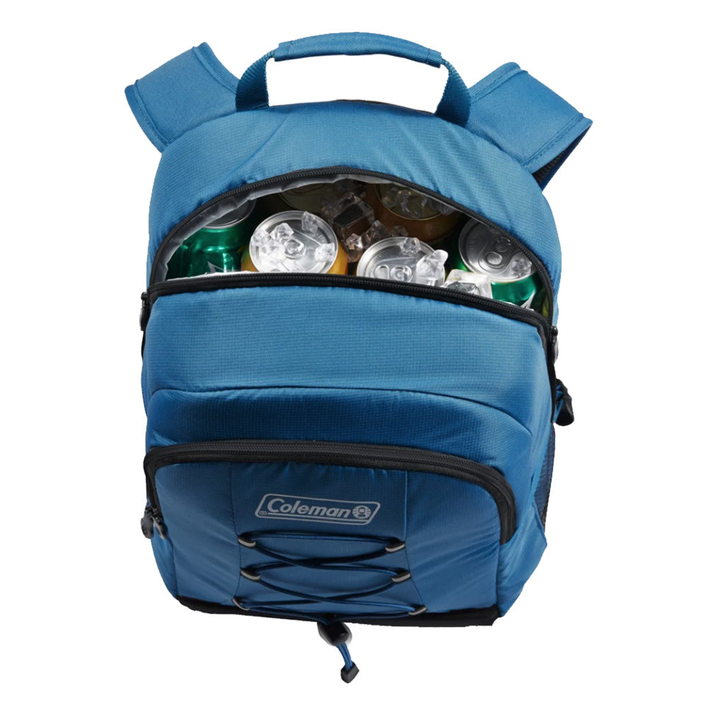 Coleman CHILLER™ 28-Can Soft-Sided Backpack Cooler - Deep Ocean Coleman
