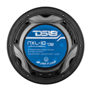 DS18 HYDRO 10" 2-Way Marine Speakers w/ RGB LED Lights - Black DS18