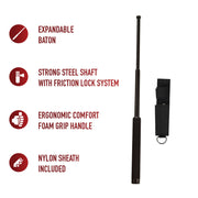 Rothco Expandable Baton With Sheath LARSON TACTICAL SUPPLY
