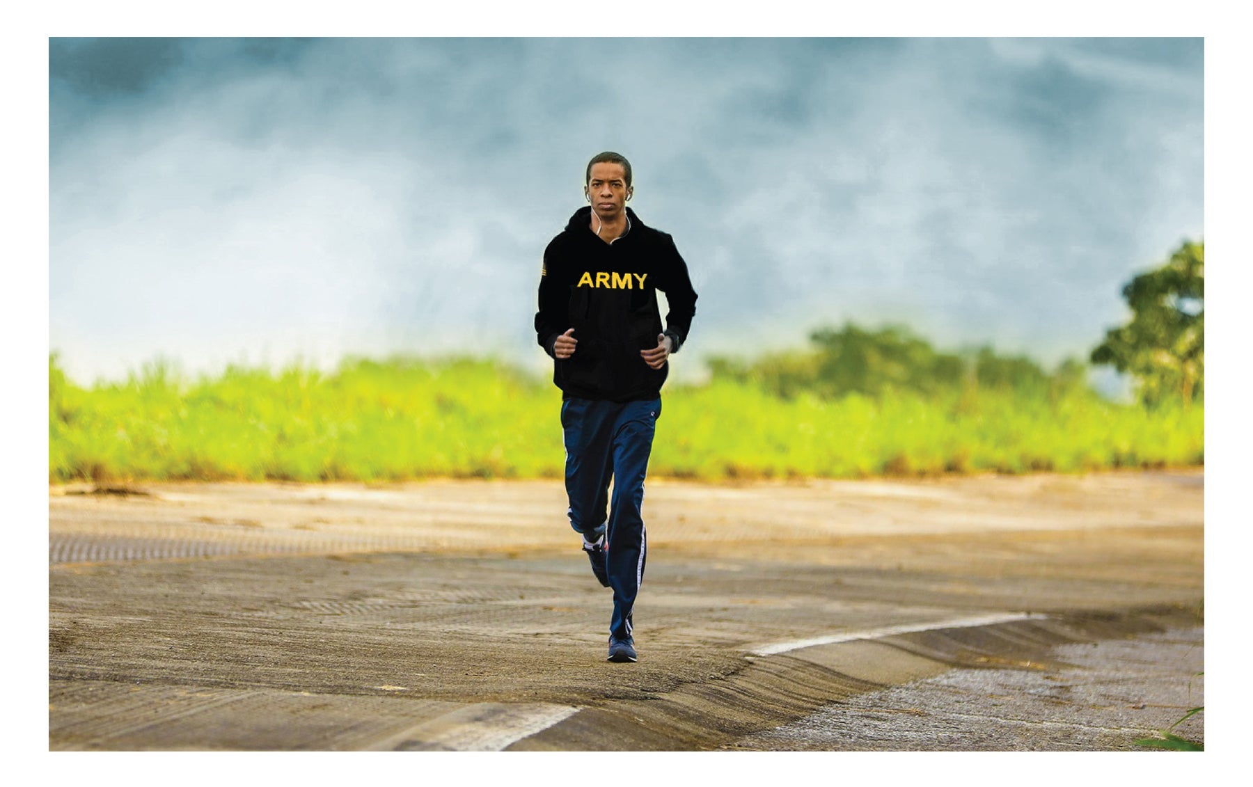 Rothco Army Printed Pullover Hoodie - Black LARSON TACTICAL SUPPLY