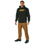 Rothco Army Printed Pullover Hoodie - Black LARSON TACTICAL SUPPLY