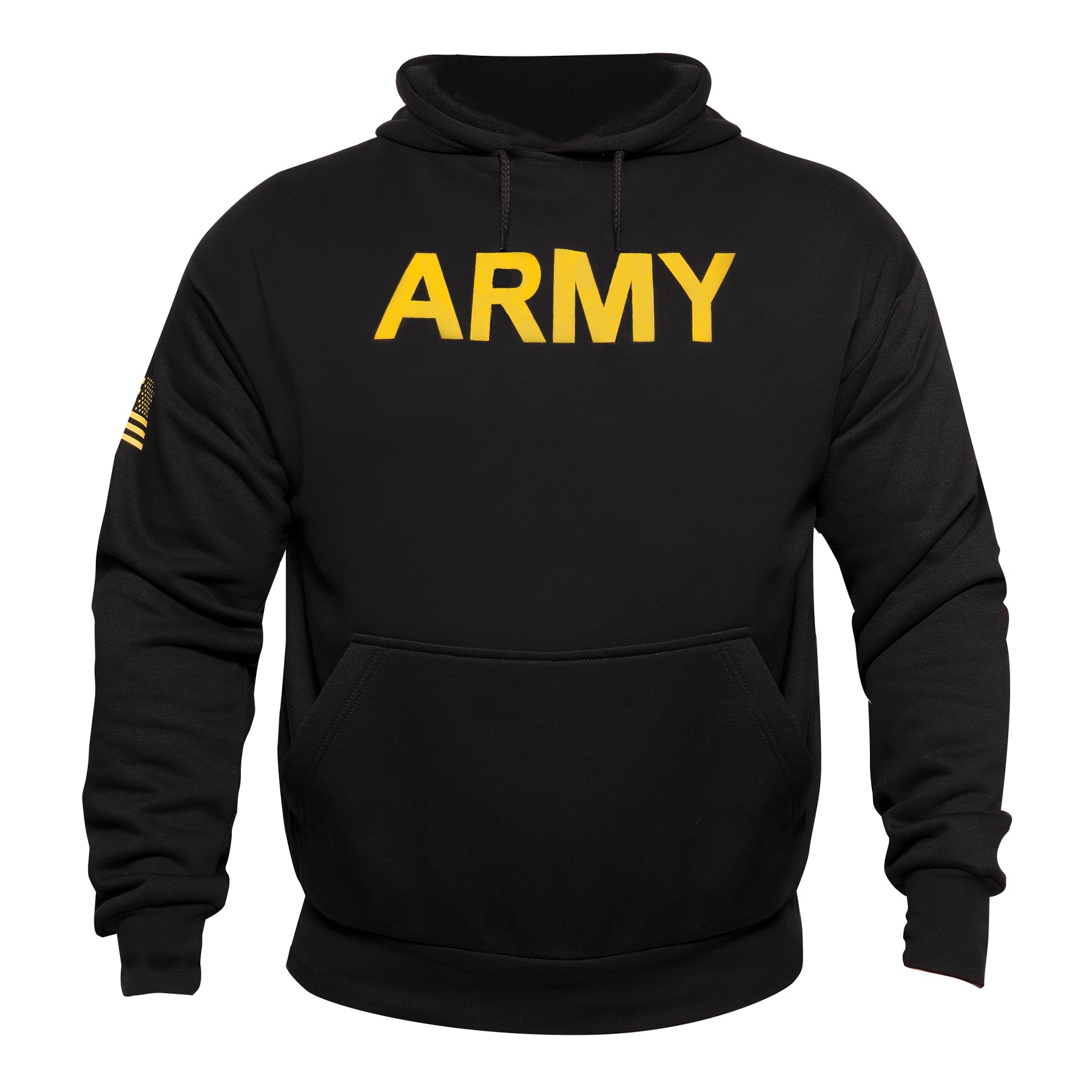 Rothco Army Printed Pullover Hoodie - Black LARSON TACTICAL SUPPLY