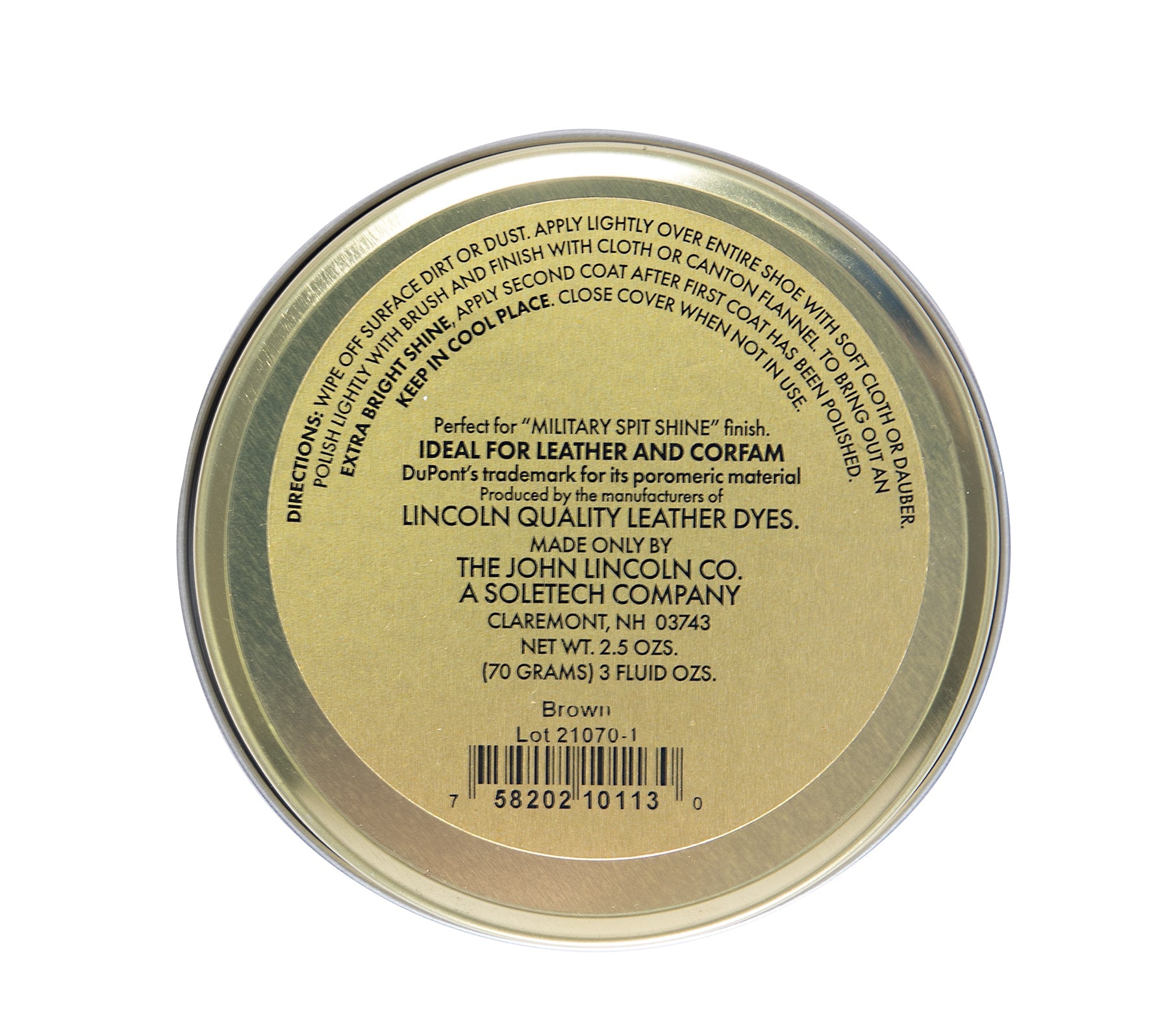 Lincoln U.S.M.C. Stain Wax Shoe Polish LARSON TACTICAL SUPPLY