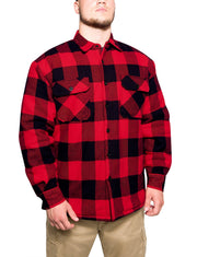 Rothco Buffalo Plaid Quilted Lined Jacket - Red LARSON TACTICAL SUPPLY