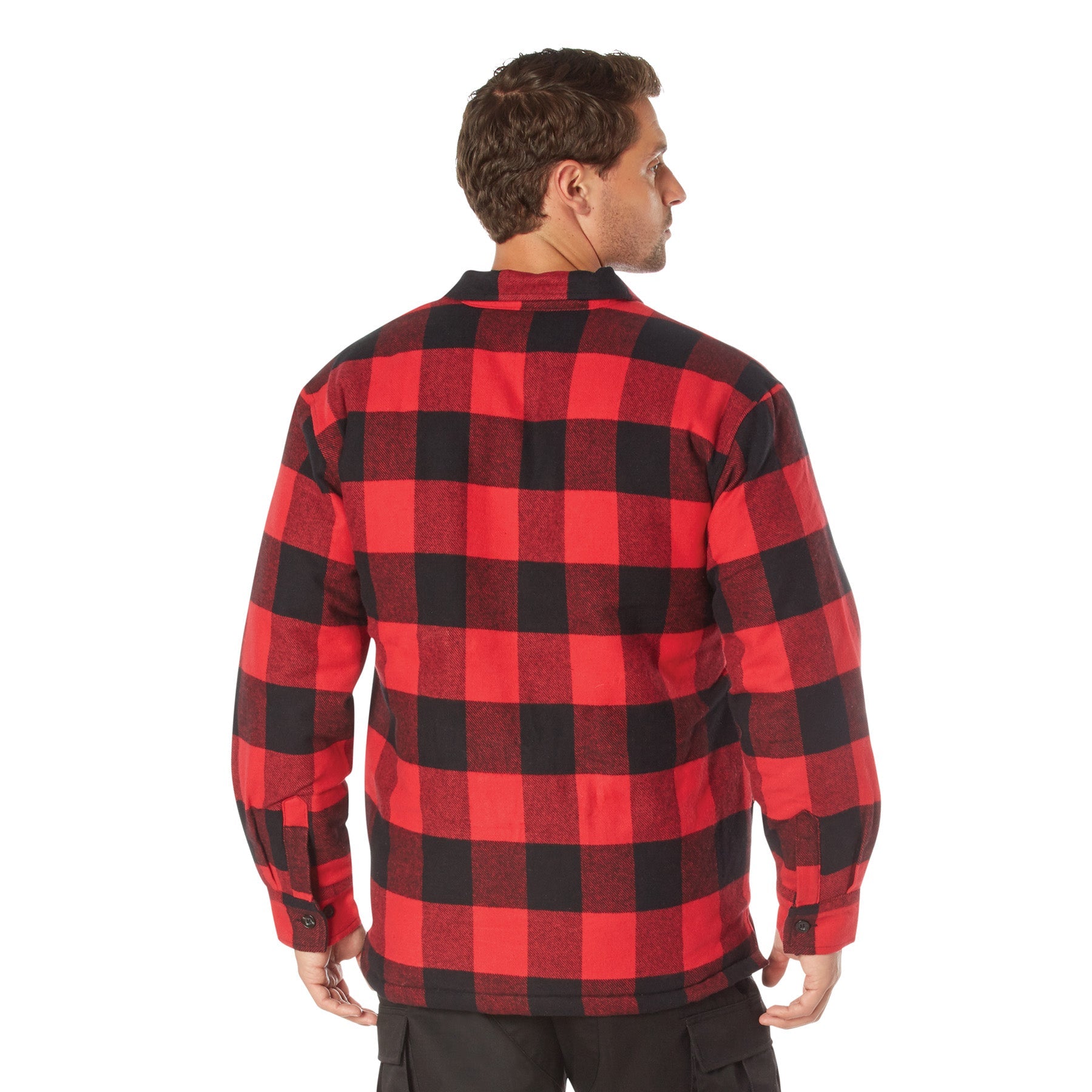 Rothco Buffalo Plaid Quilted Lined Jacket - Red LARSON TACTICAL SUPPLY