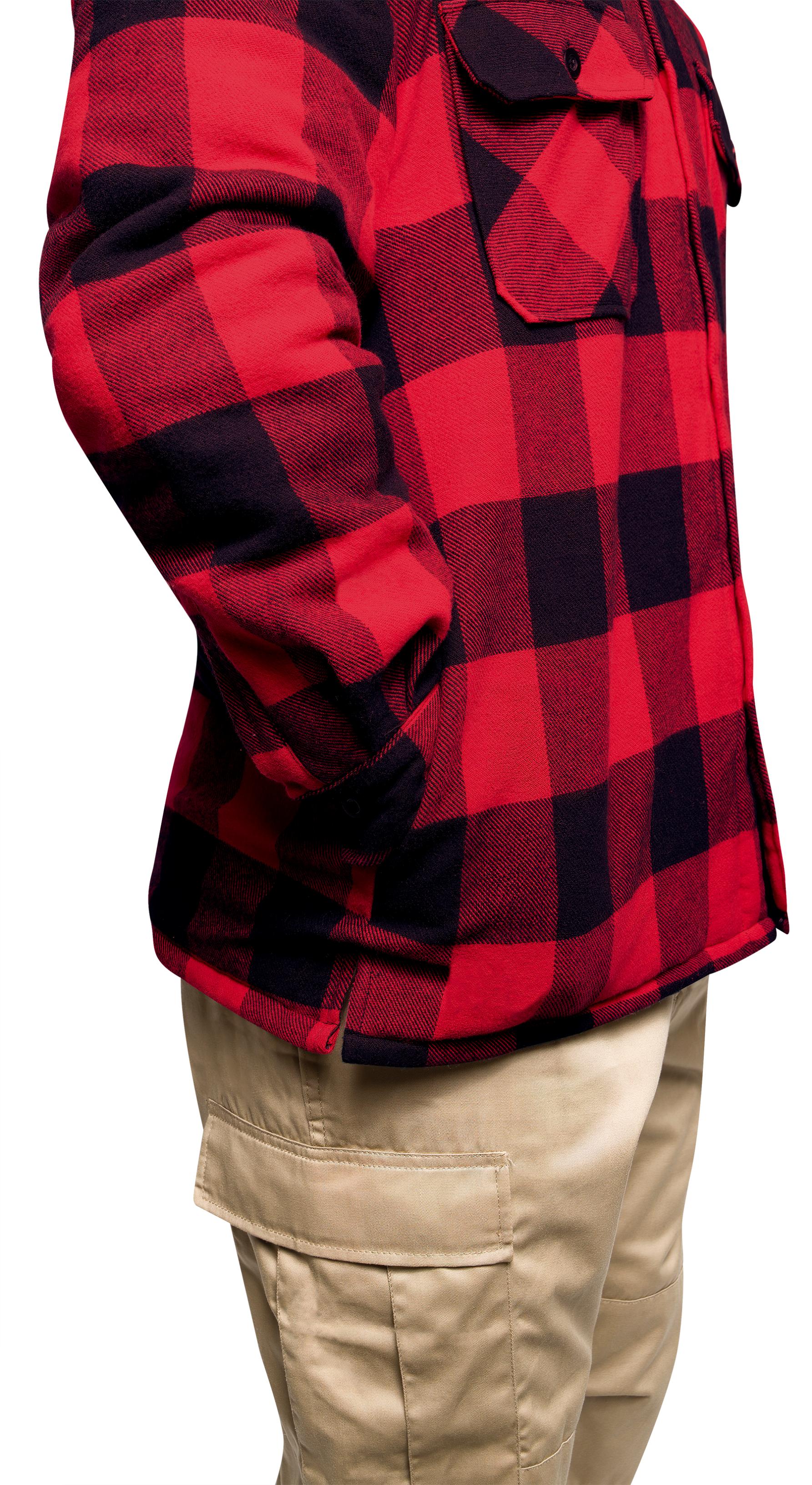 Rothco Buffalo Plaid Quilted Lined Jacket - Red LARSON TACTICAL SUPPLY
