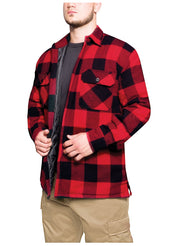 Rothco Buffalo Plaid Quilted Lined Jacket - Red LARSON TACTICAL SUPPLY