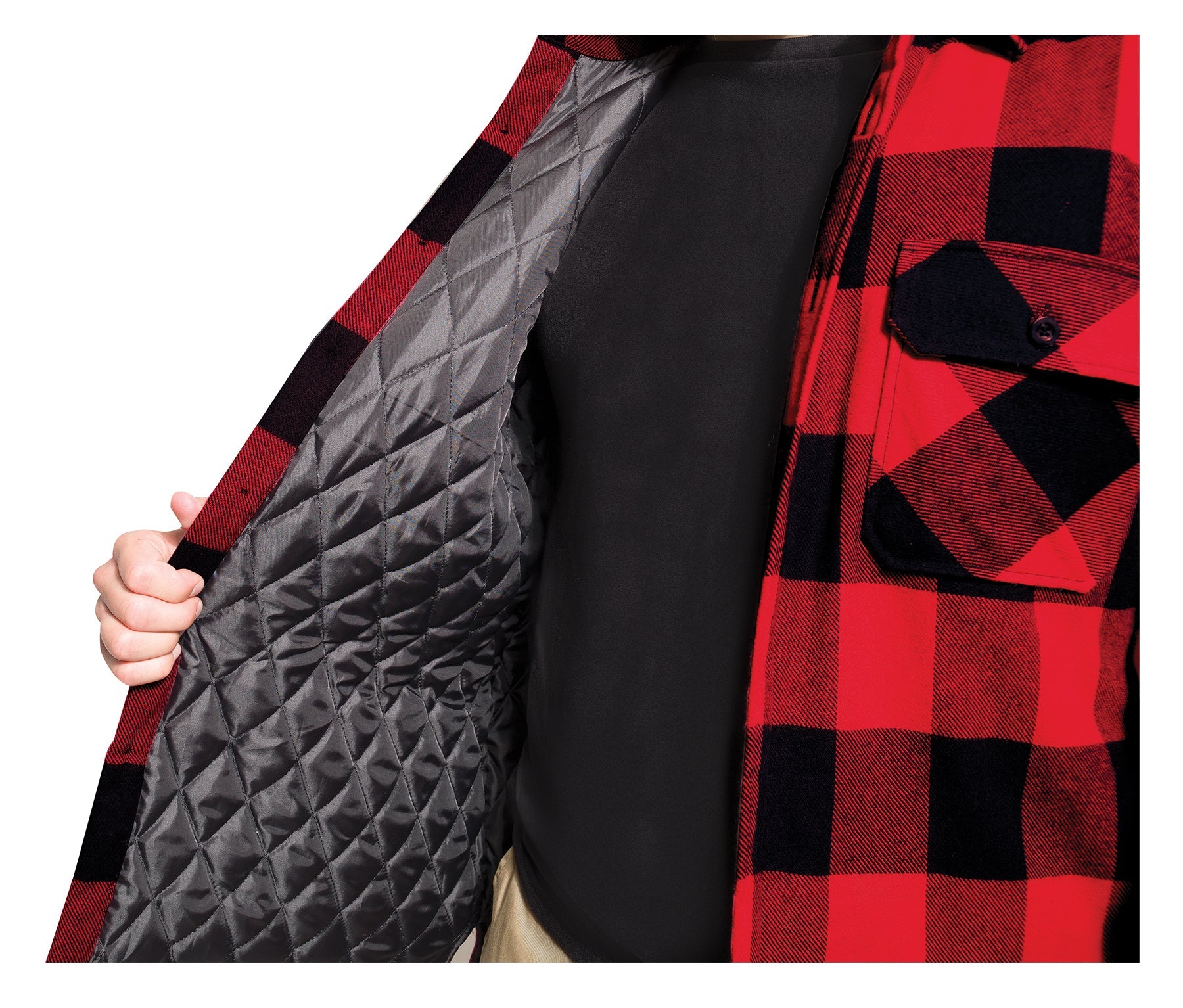 Rothco Buffalo Plaid Quilted Lined Jacket - Red LARSON TACTICAL SUPPLY