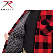 Rothco Buffalo Plaid Quilted Lined Jacket - Red LARSON TACTICAL SUPPLY