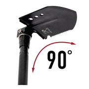 Rothco 8-in-1 Multi-Tool Survival Shovel / Portable Camping Entrenching Tool - Stainless Steel LARSON TACTICAL SUPPLY