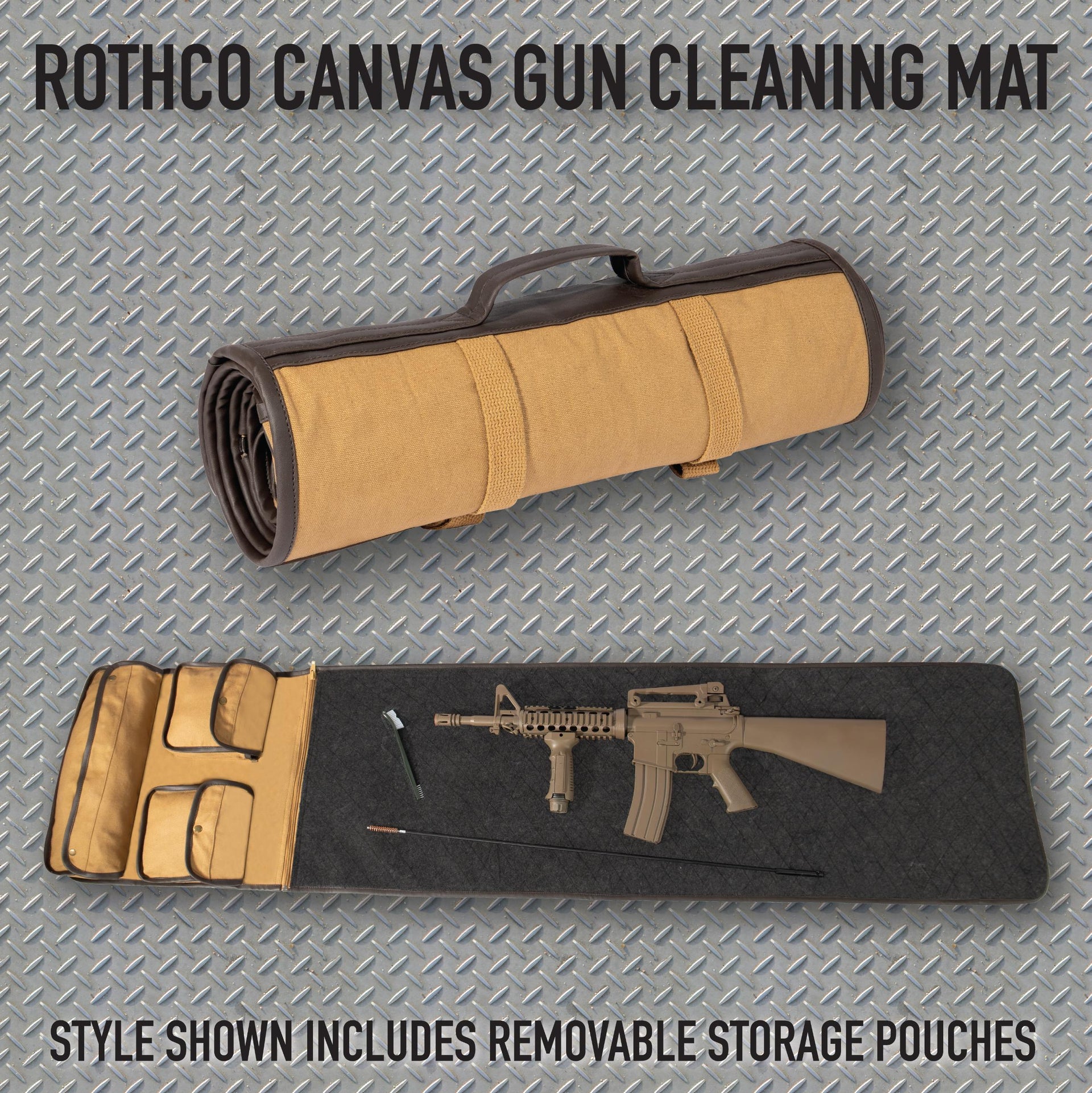 Rothco Canvas Cleaning Mat - Coyote Brown LARSON TACTICAL SUPPLY