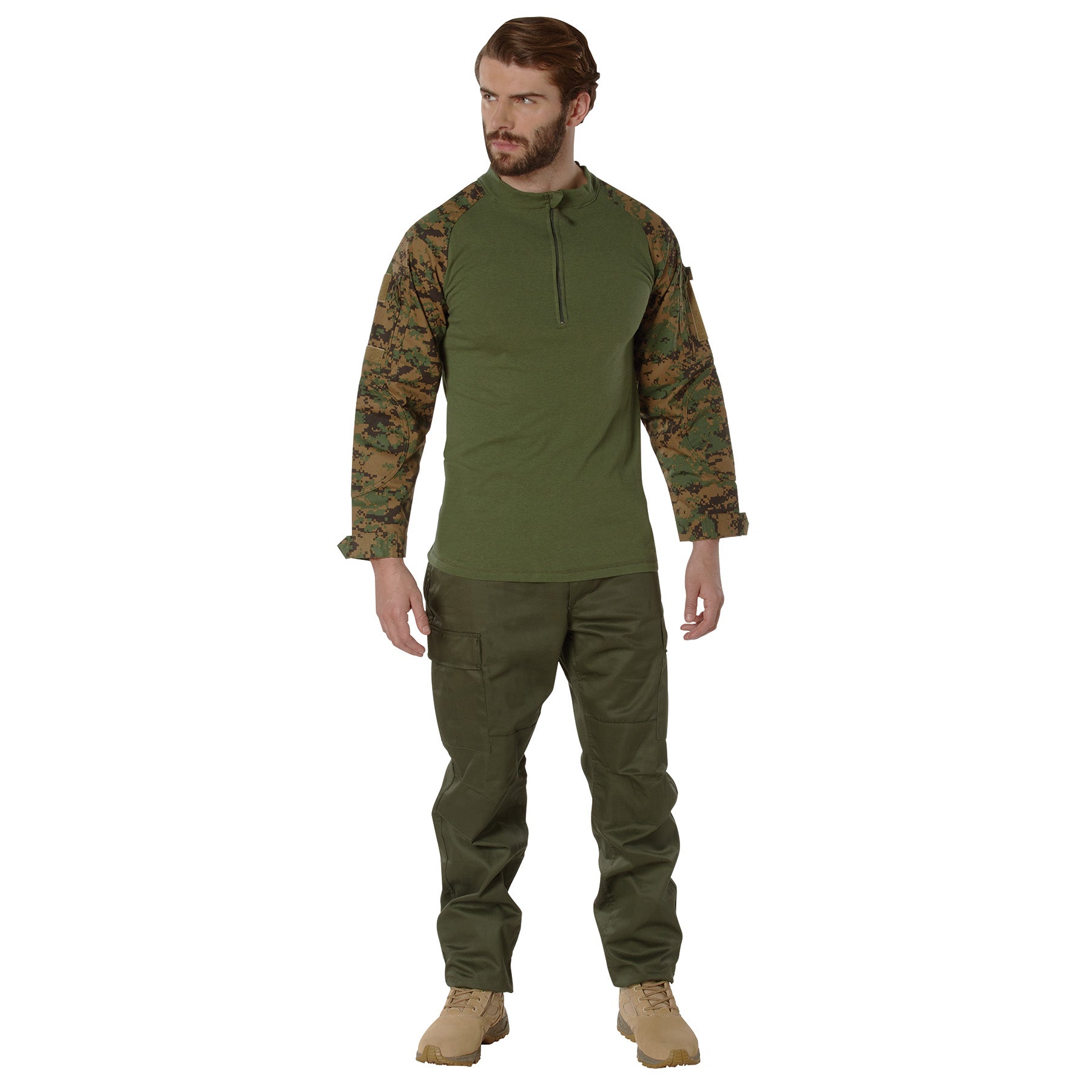 Rothco 1/4 Zip Tactical Airsoft Combat Shirt LARSON TACTICAL SUPPLY