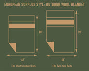 Rothco European Surplus Style Wool Blanket LARSON TACTICAL SUPPLY