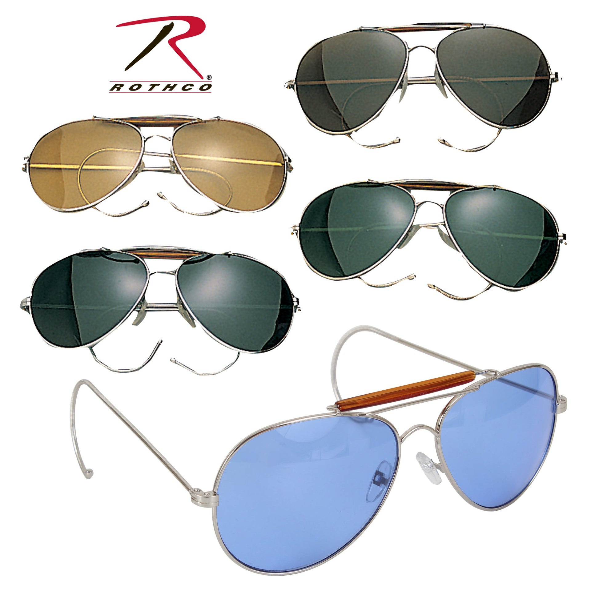 Rothco Aviator Air Force Style Sunglasses LARSON TACTICAL SUPPLY