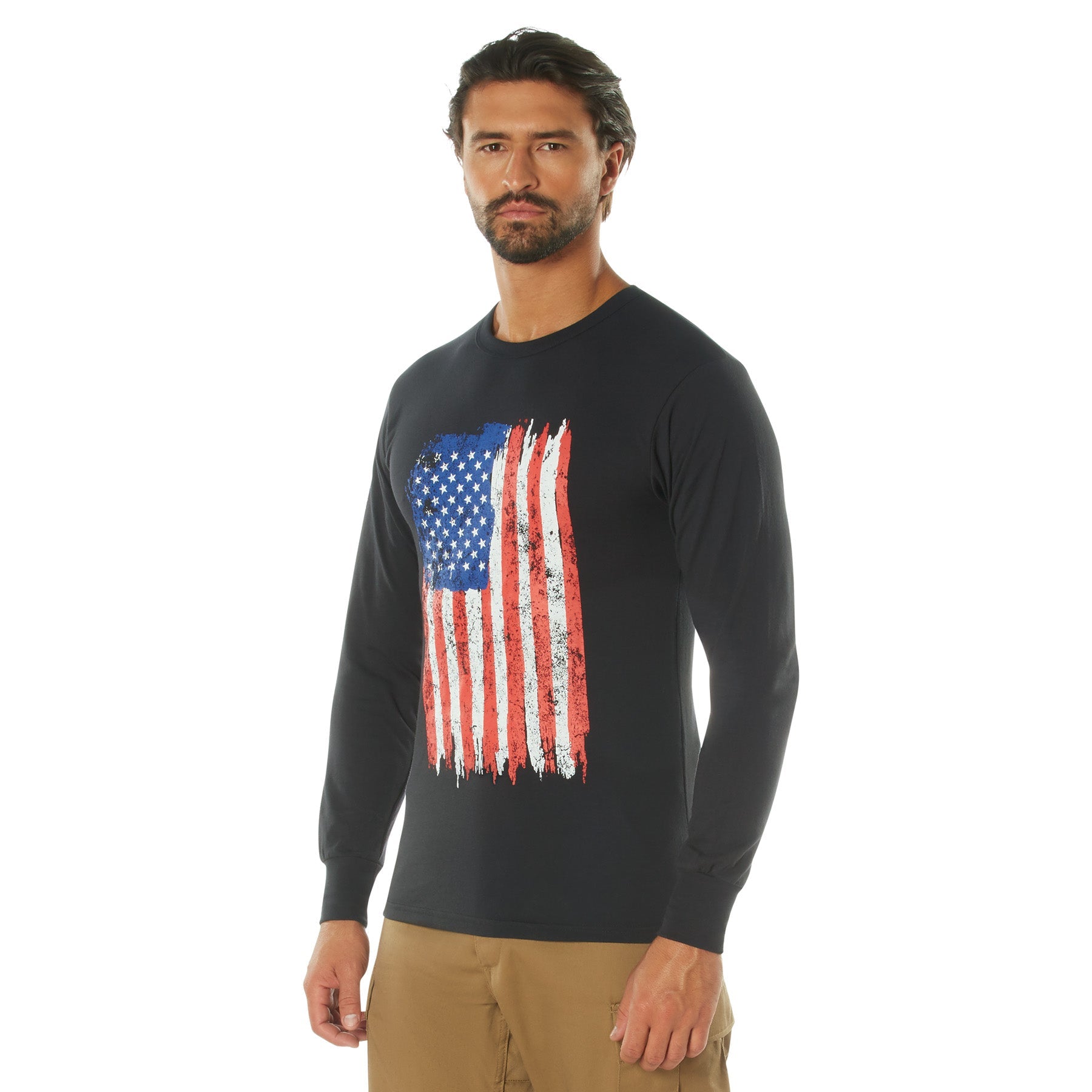 Rothco US Flag Long Sleeve T-Shirt LARSON TACTICAL SUPPLY