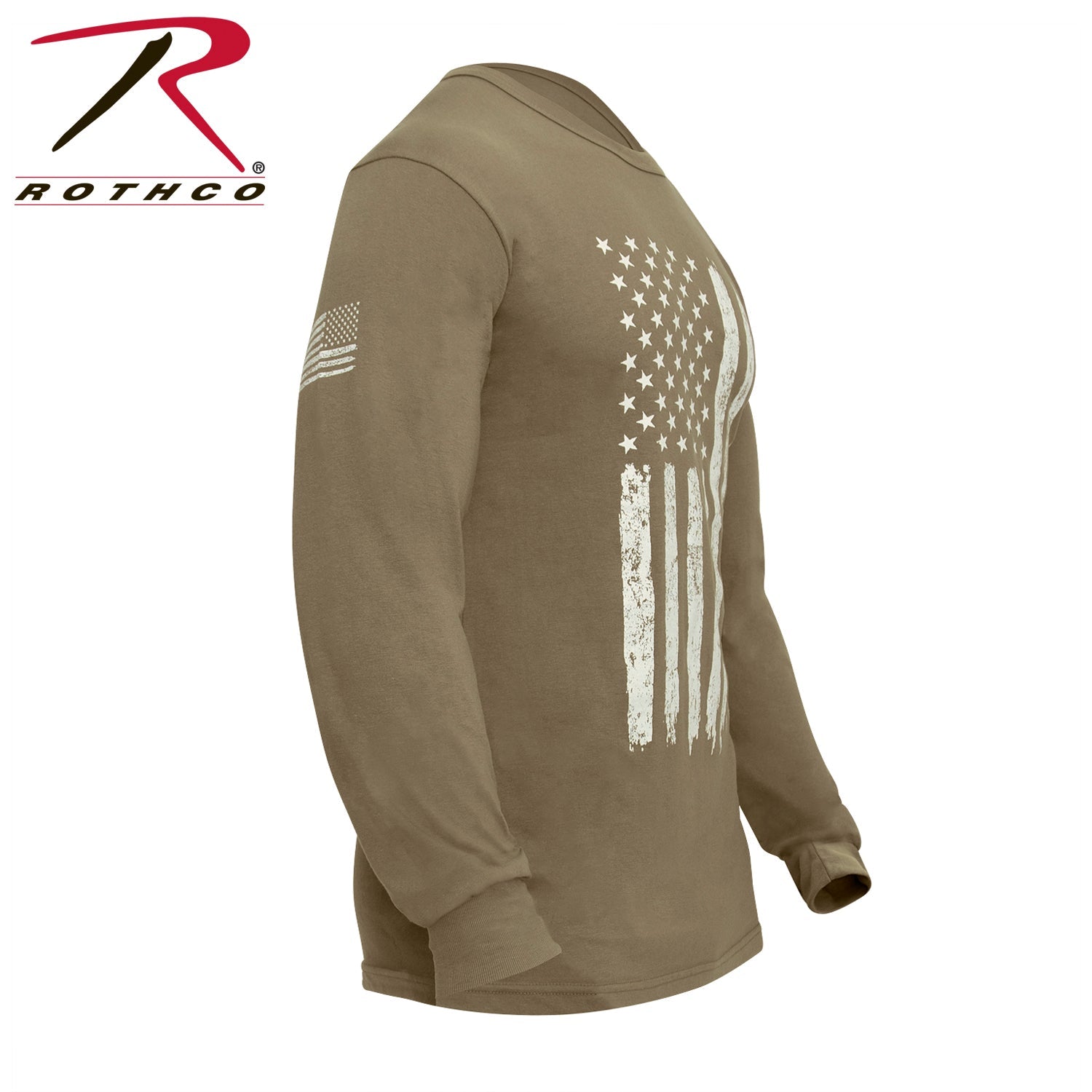 Rothco US Flag Long Sleeve T-Shirt LARSON TACTICAL SUPPLY