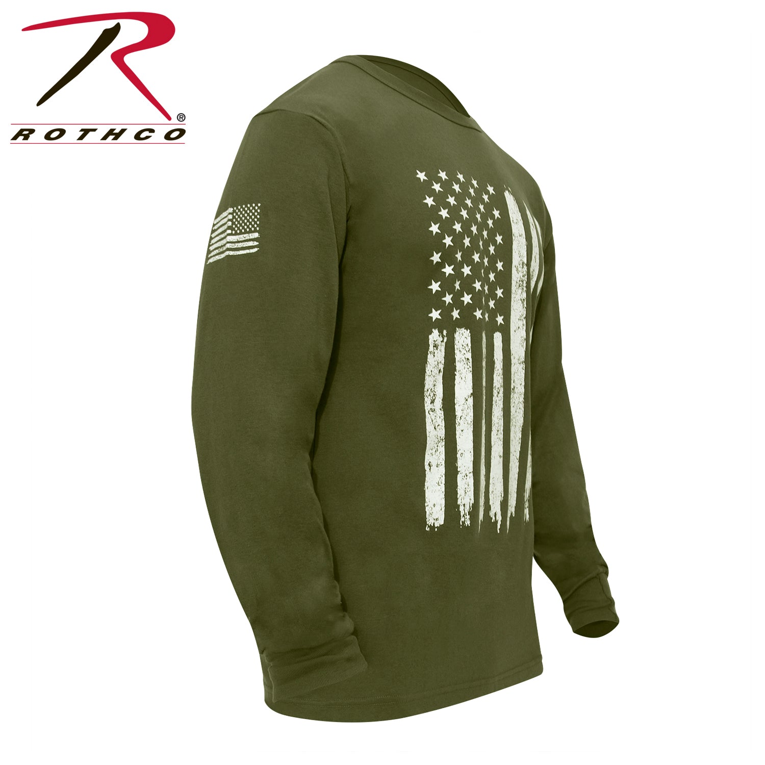 Rothco US Flag Long Sleeve T-Shirt LARSON TACTICAL SUPPLY