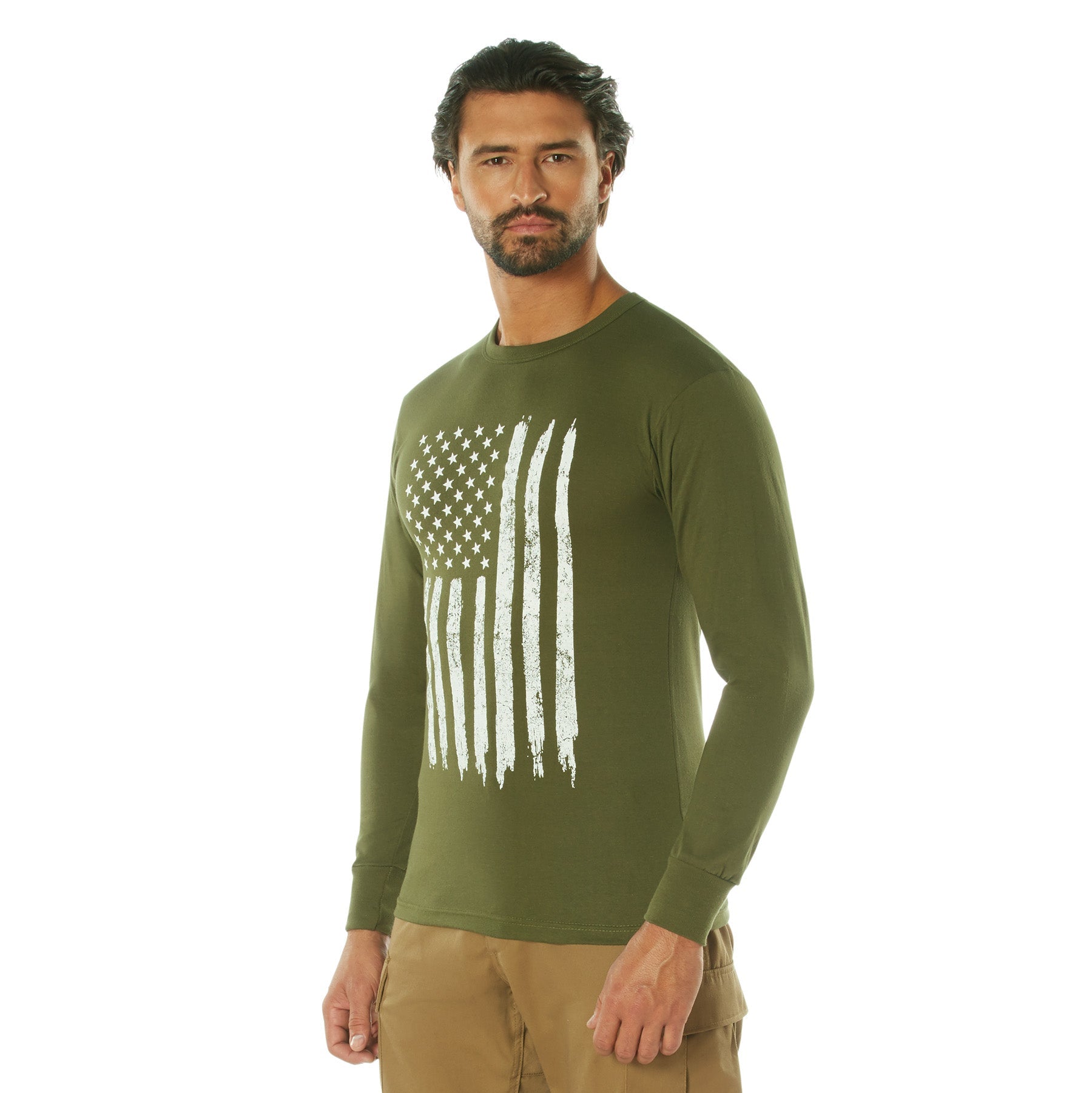 Rothco US Flag Long Sleeve T-Shirt LARSON TACTICAL SUPPLY