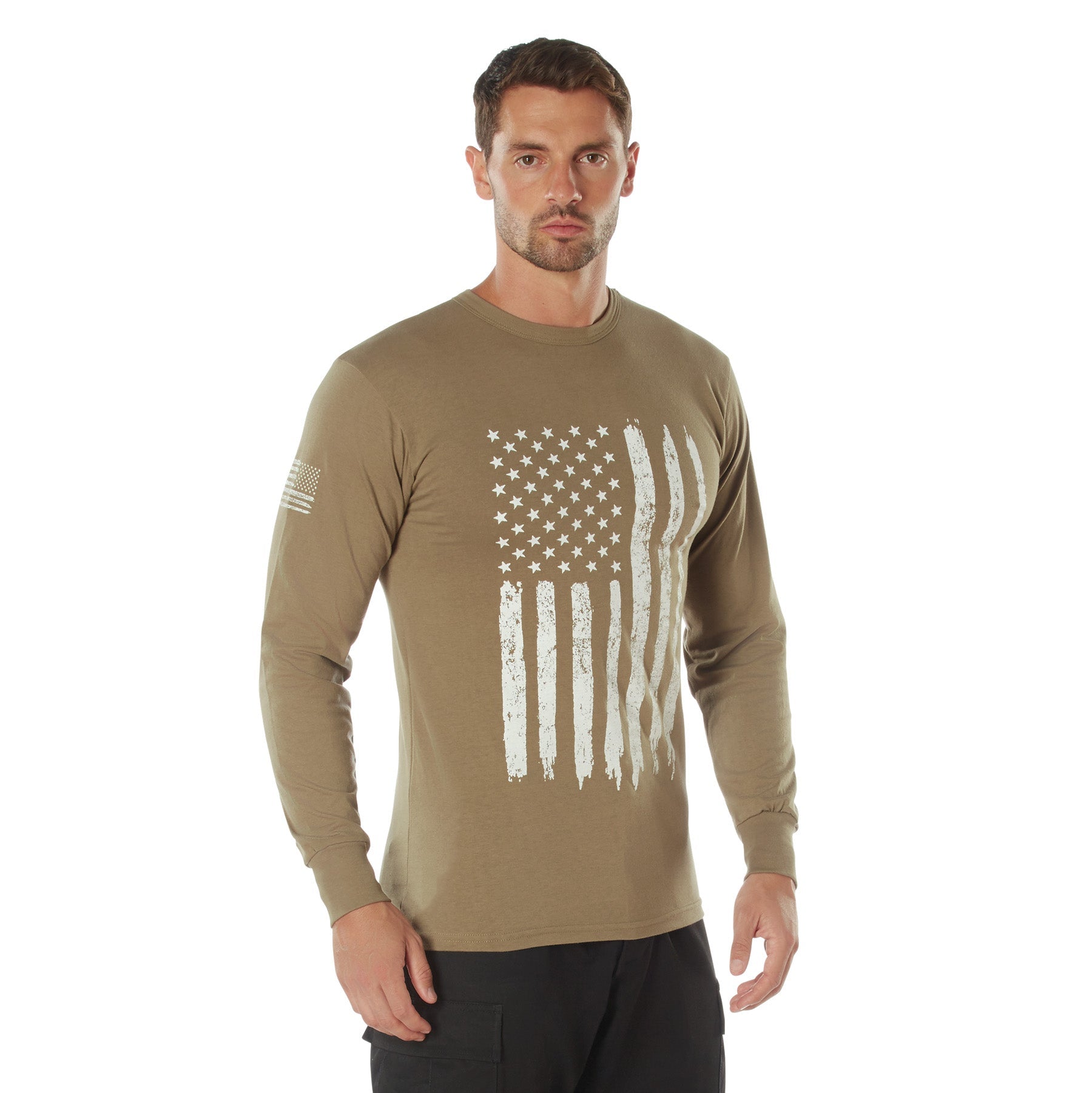 Rothco US Flag Long Sleeve T-Shirt LARSON TACTICAL SUPPLY