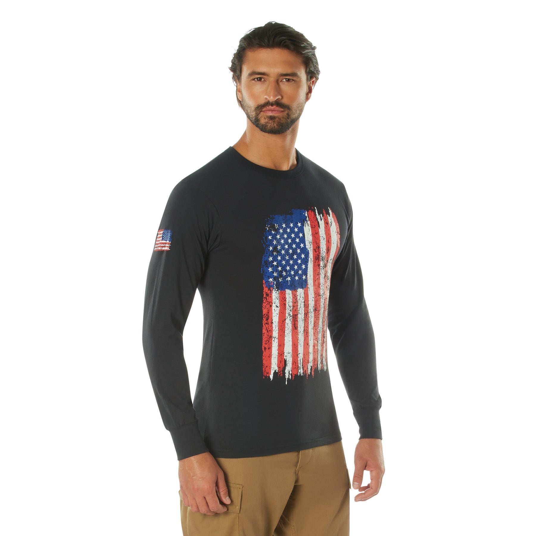 Rothco US Flag Long Sleeve T-Shirt LARSON TACTICAL SUPPLY